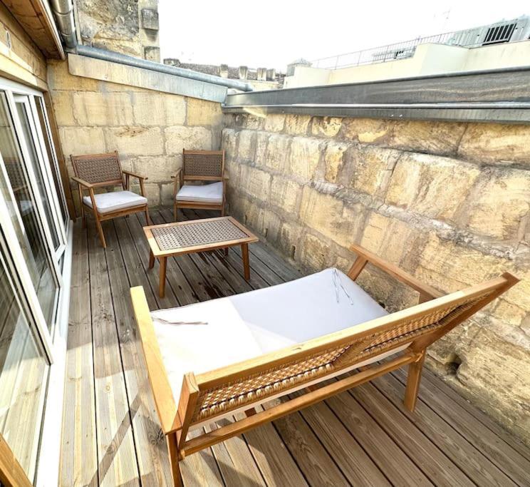 5- Hypercentre - 4Pers - Clim - Terrasse - Netflix Apartment Libourne Bagian luar foto