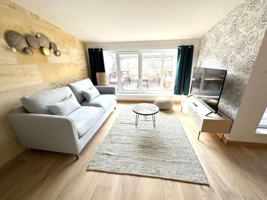 5- Hypercentre - 4Pers - Clim - Terrasse - Netflix Apartment Libourne Bagian luar foto